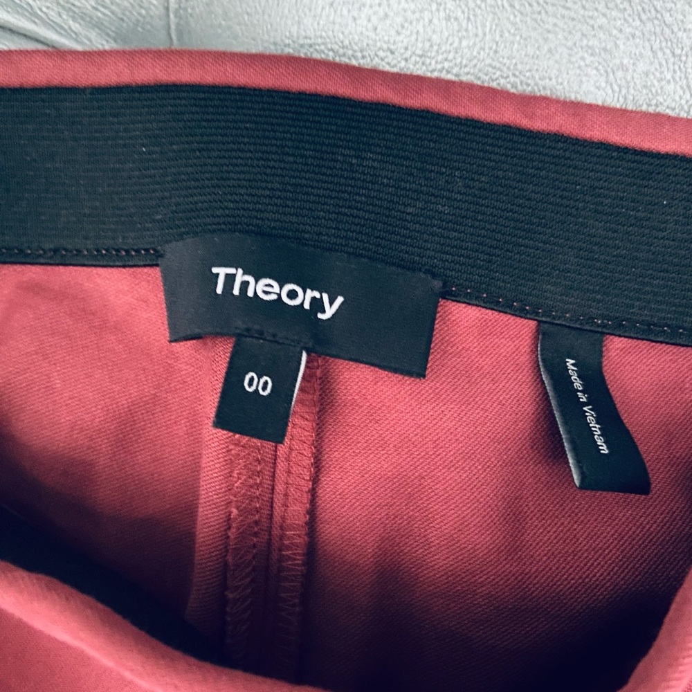 Theory Thaniel Sarpton Stretch Pull on Ankle Pants - size 00